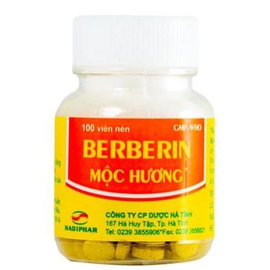 Thuốc tiêu chảy Berberin Mộc Hương